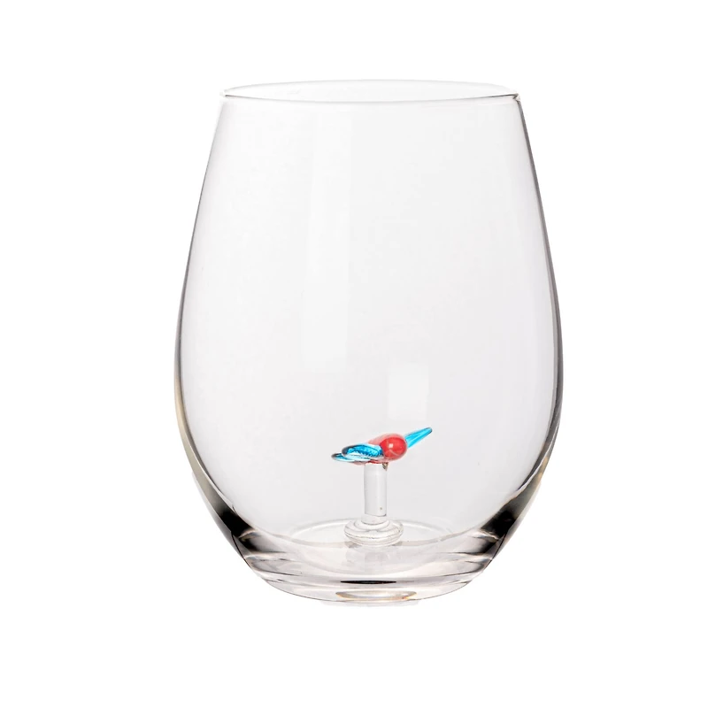 Hello Honey® 4.75" Round Stemless Wine Glass Set