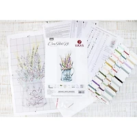Luca-s Bouquet With Lavender Counted Cross Stitch Kit