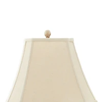 Set of 2 Brown Polystone Rustic Table Lamp, 29"