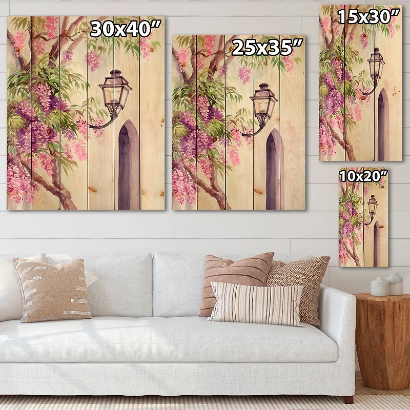 Designart - Wisteria and Lantern