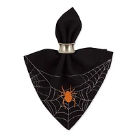 DII® Spooky Spiderweb Embellished Dinner Napkins, 4ct.