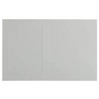 JAM Paper A1 Blank White Foldover Cards with Panel