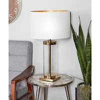 CosmoLiving by Cosmopolitan 25" Gold Metal Transitional Table Lamp
