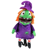 23" Purple & Green Witch Child Trick or Treat Halloween Bag