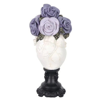 11" Purple Roses in Heart Tabletop Accent by Ashland®