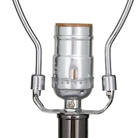 Marble Slender Stand Table Lamp with Drum Shade 15" x 15" x 29