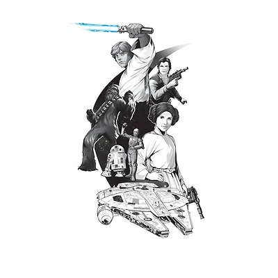 RoomMates Classic Star Wars Peel & Stick Giant Wall Decals w/ Alphabet