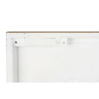 36" White with Blue Fluff and Fold Text Metal Wall Sign