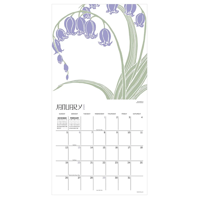TF Publishing 2025 Flower Garden Wall Calendar