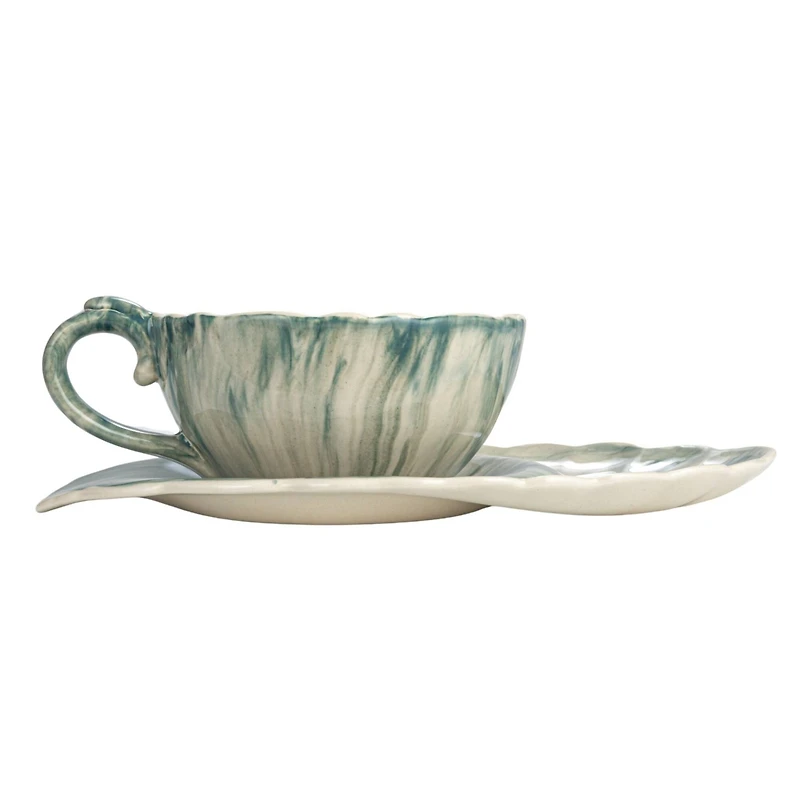 Hello Honey® 10.25" Stoneware Teacup & Saucer Set