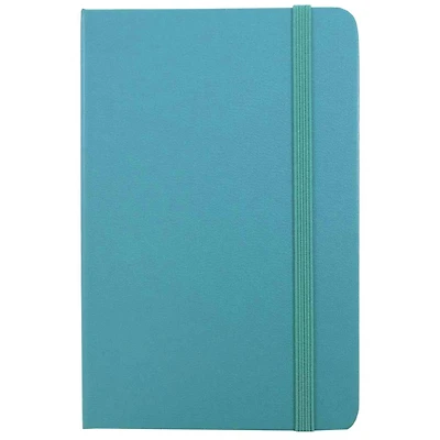 JAM Paper Travel Size Hardcover Notebook with Elastic Band