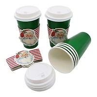 16oz. Santa Paper Cup Set by Celebrate It™