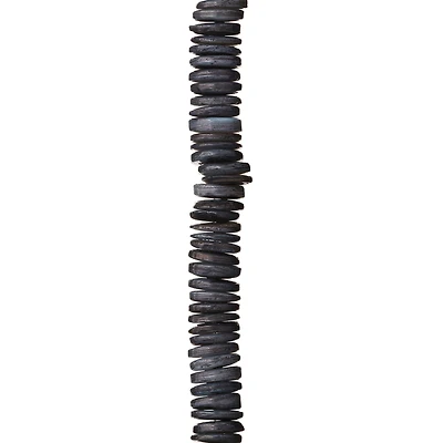 12 Pack: Gray Shell Rondelle Beads, 8.7mm by Bead Landing™