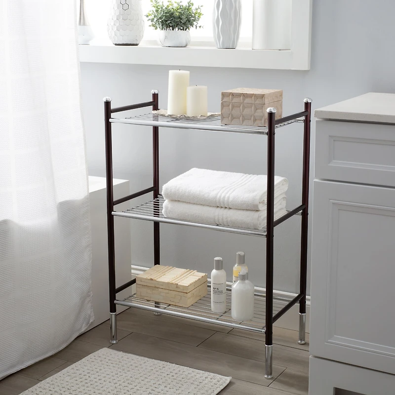 Organize It All Duplex 3 Tier Freestanding Wire Rack