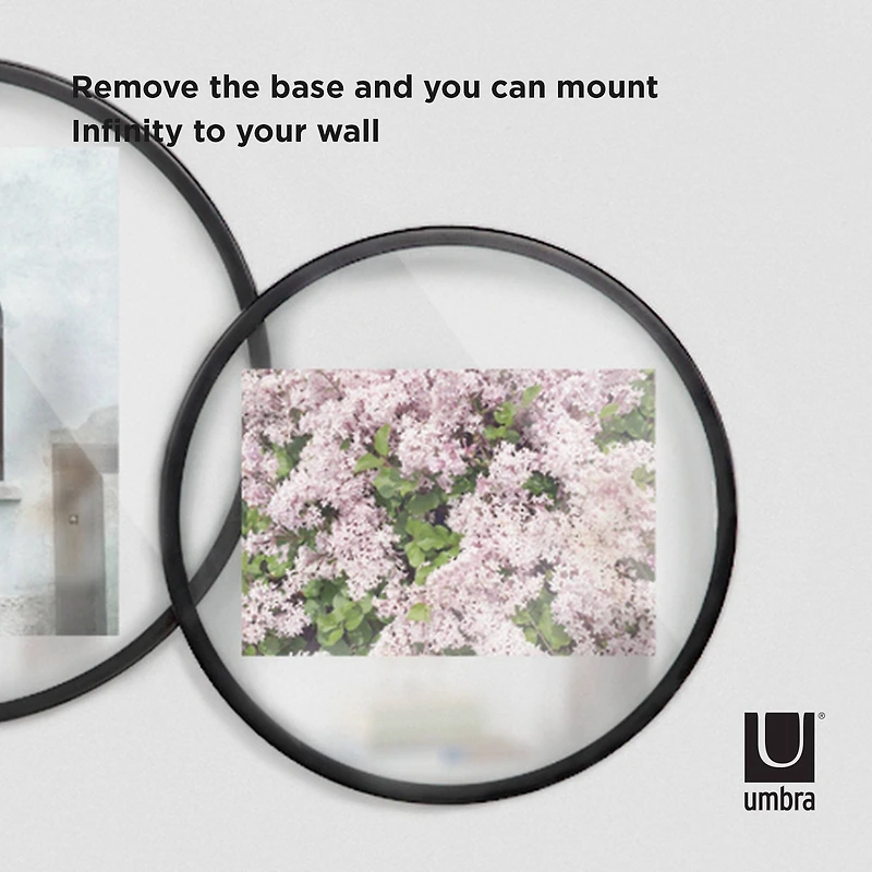 Umbra Black Infinity Round 4" X 6" Picture Frame