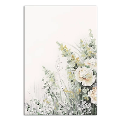 Soft Painted Wildflowers 12" x 18" Canvas Wall Art