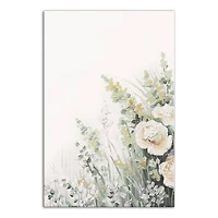 Soft Painted Wildflowers 12" x 18" Canvas Wall Art