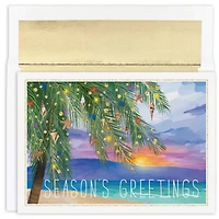 JAM Paper Tropical Sunset Christmas Cards & Envelopes Set