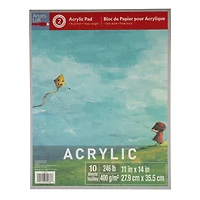 12 Pack: Acrylic Paper Pad by Artist's Loft™, 11" x 14"