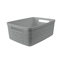Curver® Jute Gray Plastic Storage Basket Organizer