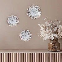 Habitat Decor White & Gold Starburst Metal Wall Art Set 