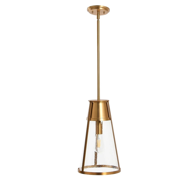 Hello Honey® Robert Stevenson Lighting Jaxon Metal & Seedy Glass Ceiling Light