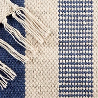 DII® French Blue Combo Stripe Hand-Loomed Rug, 2ft. x 3ft.