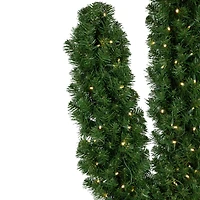 6ft. Pre-Lit Cactus Pine Artificial Christmas Tree, Warm White LED Lights