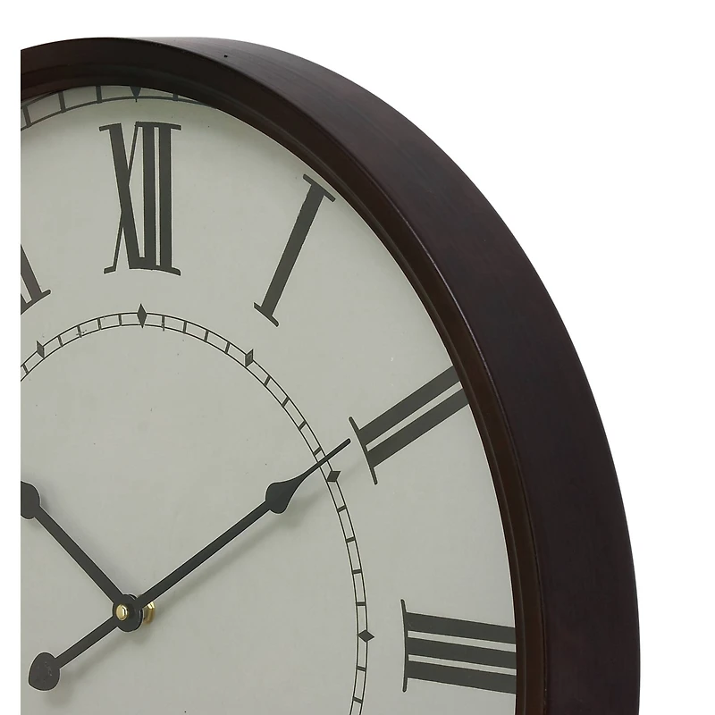 White Traditional Metal Wall Clock
