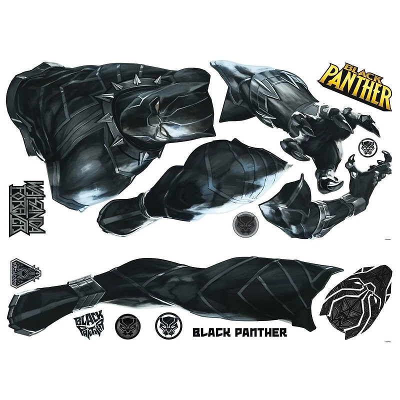 RoomMates Black Panther Peel & Stick Giant Wall Decals