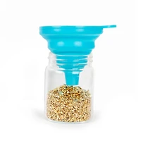 Teal Collapsible Silicone Funnel by Bead Landing™