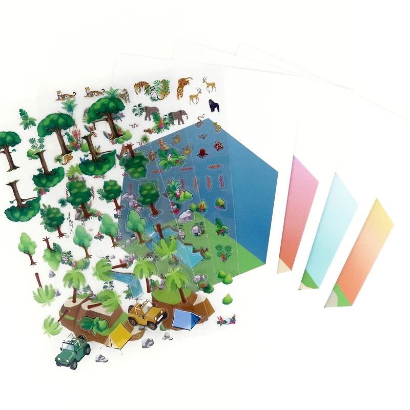 Pink Jungle Sticker Scene Kit by Recollections™