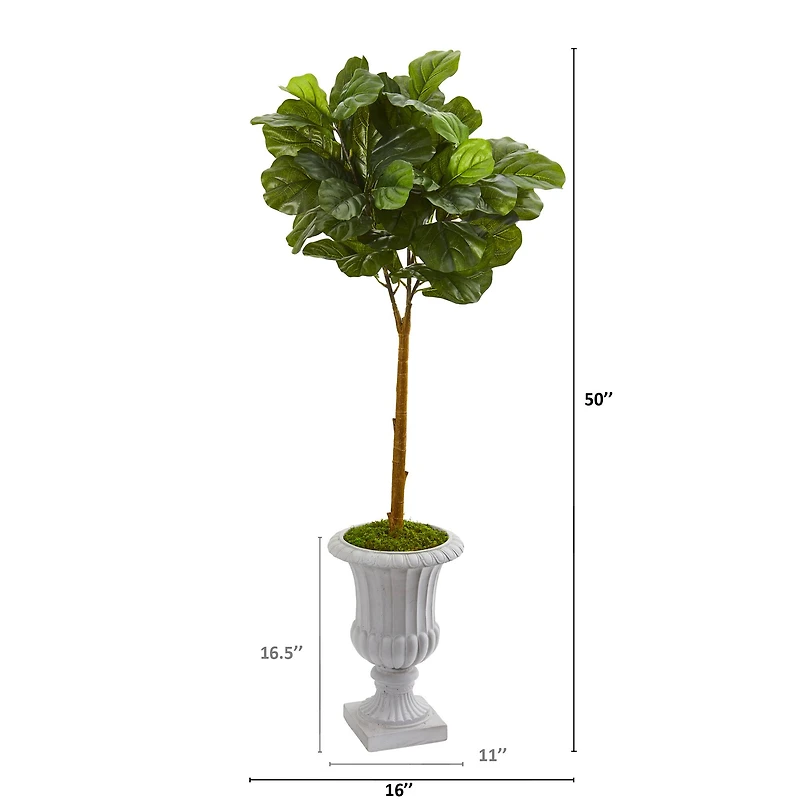 4ft. Fiddle Leaf Tree in Decorative Urn