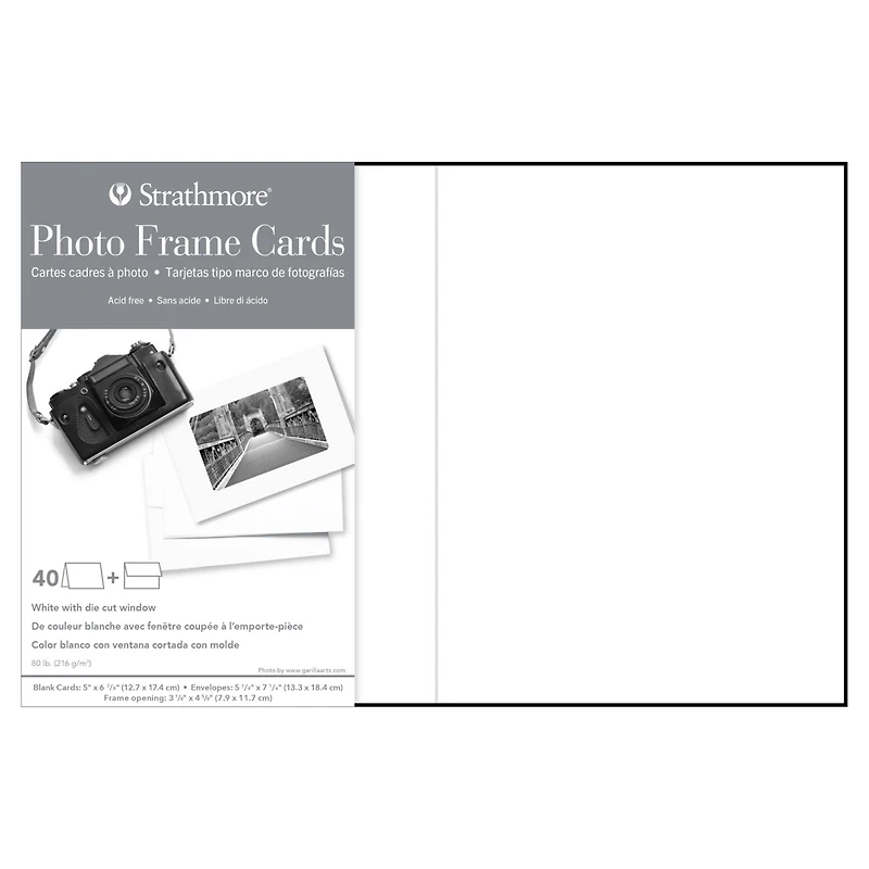 Strathmore® 5" x 7" White Photo Frame Cards & Envelopes