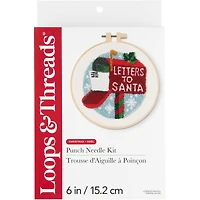 6" Letters to Santa Punch Needle Kit by Loops & Threads®