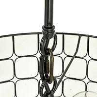 Hello Honey® Emma Capiz Black Finish Pendant Lamp