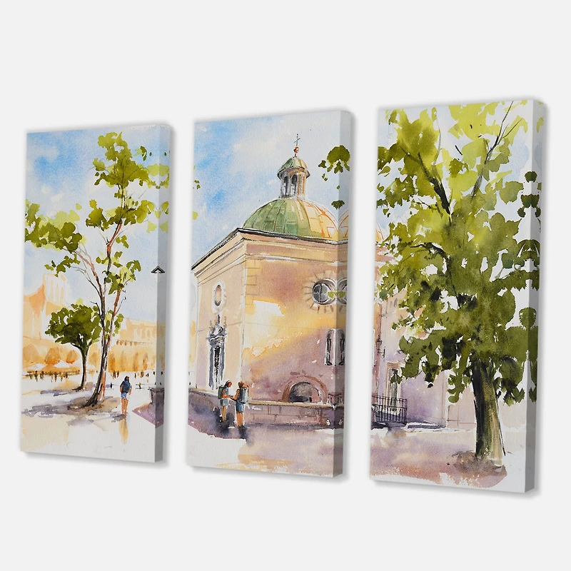 Designart - Rustic Church In The Village