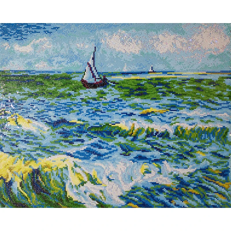 Diamond Dotz® Advanced Seascape at Saint Maries (Van Gogh) Diamond Painting Kit