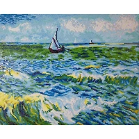 Diamond Dotz® Advanced Seascape at Saint Maries (Van Gogh) Diamond Painting Kit