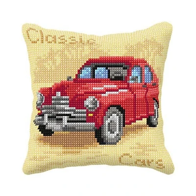 Orchidea Red Car Cushion Cross Stitch Kit