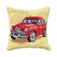 Orchidea Red Car Cushion Cross Stitch Kit