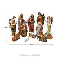 Glitzhome® 10" Nativity Figurine Set