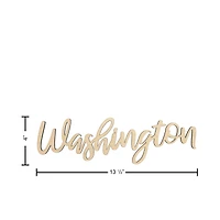 Leisure Arts® 13.5" Wood Washington Word