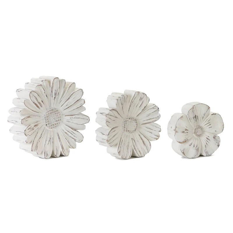 Flower Accent Set, 5", 6" & 7"