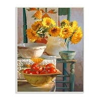 Stupell Industries Autumn Sunflower Harvest Still Life Wall Plaque