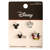 Disney® Silver Mickey & Minnie Love Charm Set