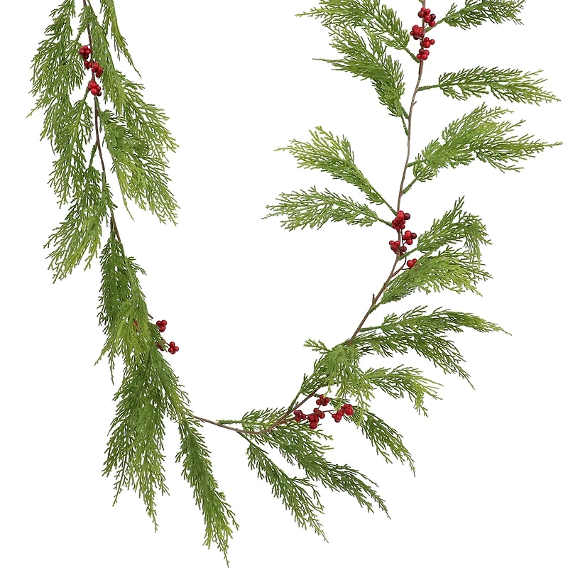 6ft. Cedar & Red Berry Garland by Ashland®