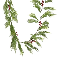 6ft. Cedar & Red Berry Garland by Ashland®