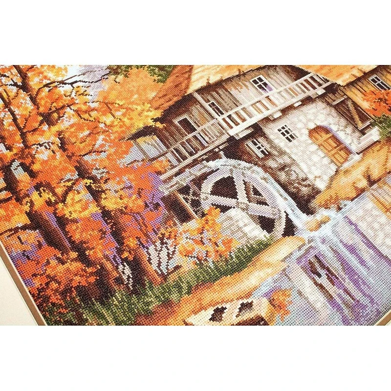 Luca-S Autumn Landscape Counted Cross Stitch Kit