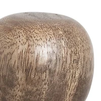 Hello Honey® 10" Glass Wine Decanter with Mango Wood Stopper & Spherical Base